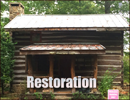 Historic Log Cabin Restoration  Mount Hope, Alabama